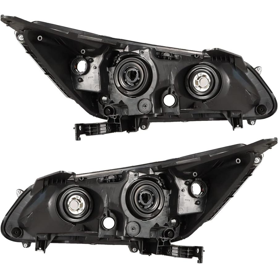 【並行輸入品】SEBLAFF 運転席\u0026助手席側 ブラック ハウジングプロジェクターヘッドランプ アセンブリ 交換用 2013-2015 アコード 4ドの画像