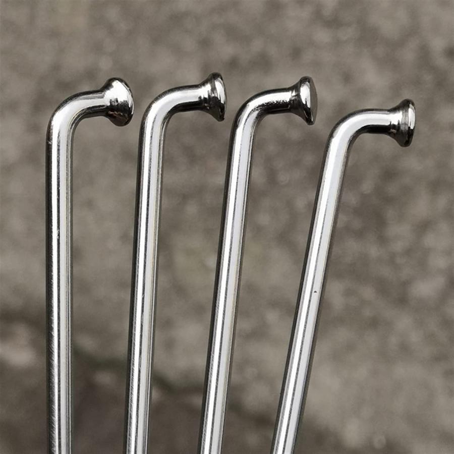 【並行輸入品】ZEWEZ 9G 直径3.5mm オートバイスポーク 304 ステンレススチール シルバーカラー E-バイクスポーク J-Bend モトの画像
