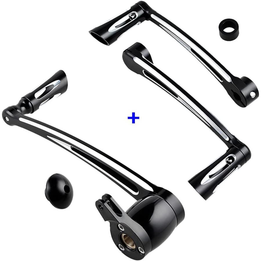 【並行輸入品】AMOPACORP ブレーキアームペグペダルとリアシフトレバーシフターペグ 2008-2013 Harley Touring FLH F_1