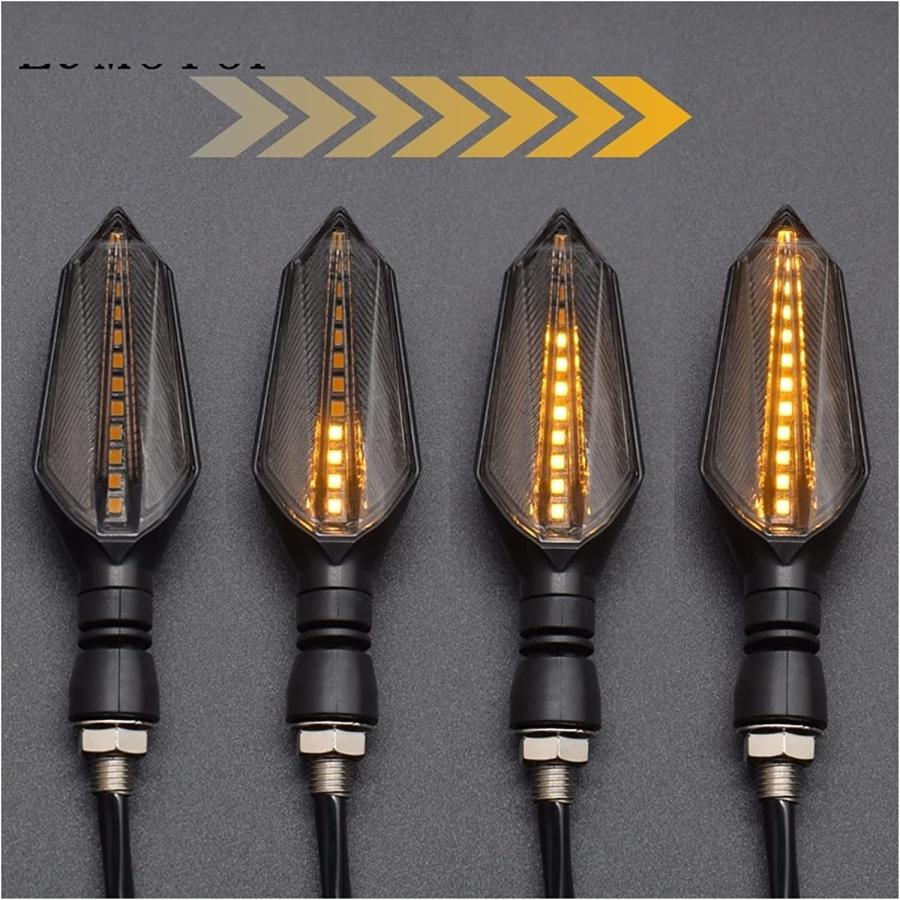 【並行輸入品】WSNDM 12 V LED Motorcycle Turn Signal Lights Moto Tail Lights Signalの画像