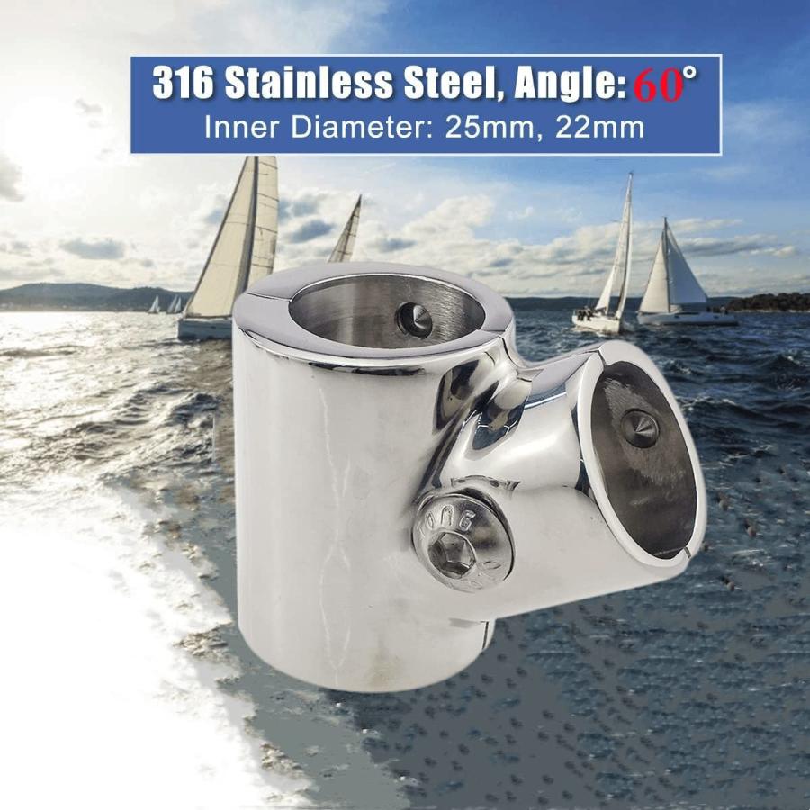 【並行輸入品】1PC Heavy Duty 60 Degree Pipe Connector Hand Rail Fitting Tee  316 Sの画像