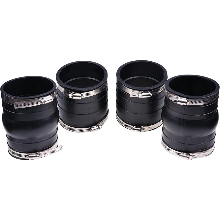 【並行輸入品】JEENDA 2pcs Exhaust Hose Bellows Upper Rubber Coupler 385269_1