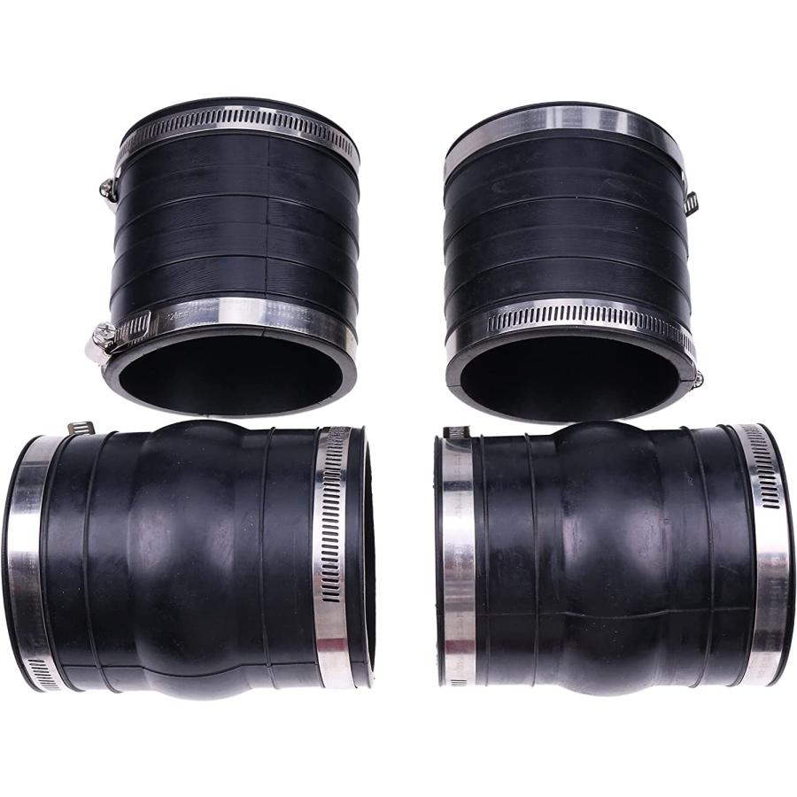 【並行輸入品】JEENDA 2pcs Exhaust Hose Bellows Upper Rubber Coupler 385269_2