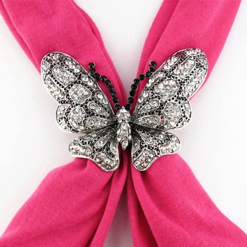 【並行輸入品】N/A Long Pendants Necklaces Scarf Alloy Acrylic Butterfly Pendant Soの画像
