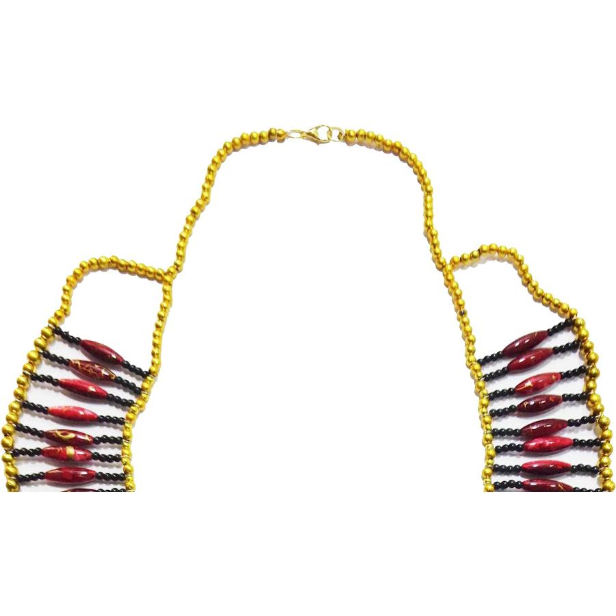 【並行輸入品】Egyptian Cleopatra Nefertiti Scarab Necklace Collar Choker Hand Made_3