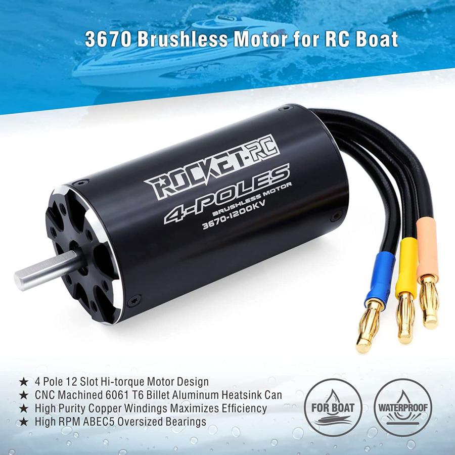 並行輸入品】3670 1200KV ブラシレスRCボートモーター 上回るホビー