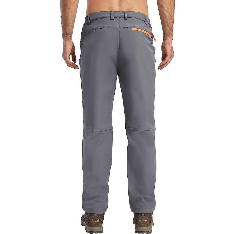 【並行輸入品】KEFITEVD Men's Fleece Lined Pants Snow Pants Men Mountain Climbing P_3