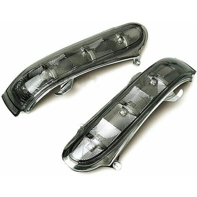 【並行輸入品】QBIYA 2PCS Gray LED Side Mirror Turn Signal Light Dynamic Blinker foの画像
