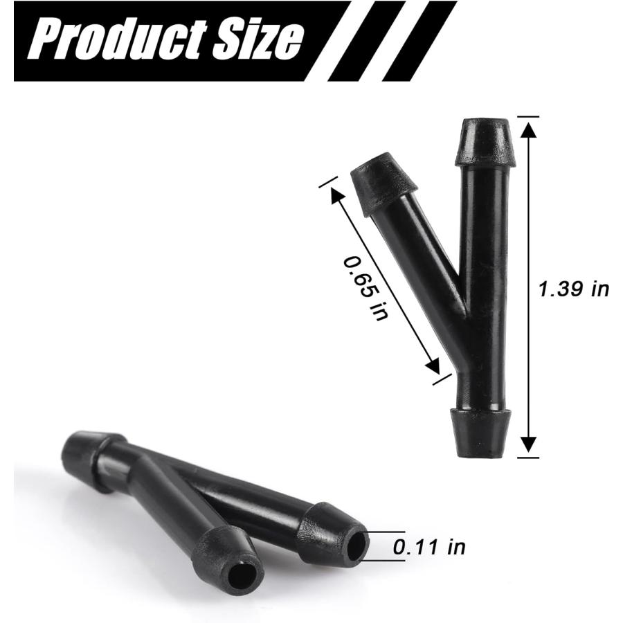 並行輸入品】BJSIA フロントガラスウォッシャーホースコネクター 20個