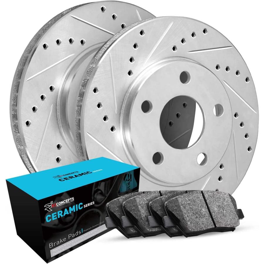 並行輸入品】R1 Concepts Rear Brakes and Rotors Kit |Rear Brake
