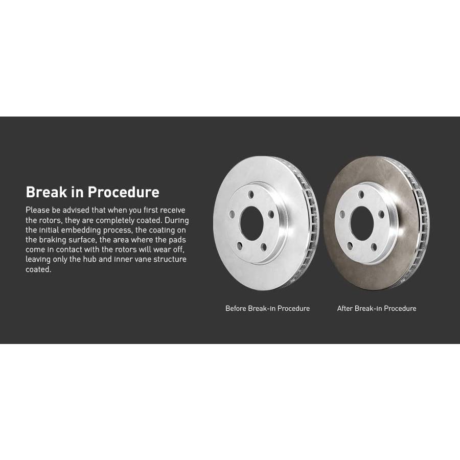 【並行輸入品】R1 Concepts Front Rear Brakes and Rotors Kit |Front Rear Brake Pads|_4