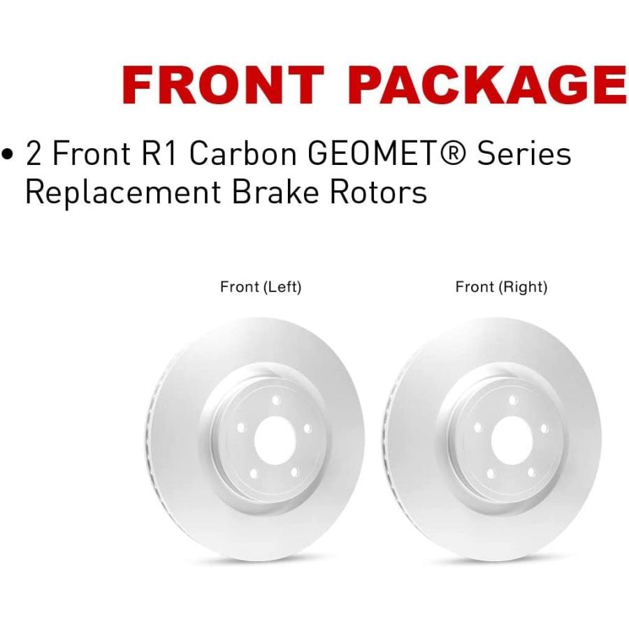【並行輸入品】R1 Concepts Rear Brake Rotor Kit |Brake Rotors| Brake Disc|fits 2007_5