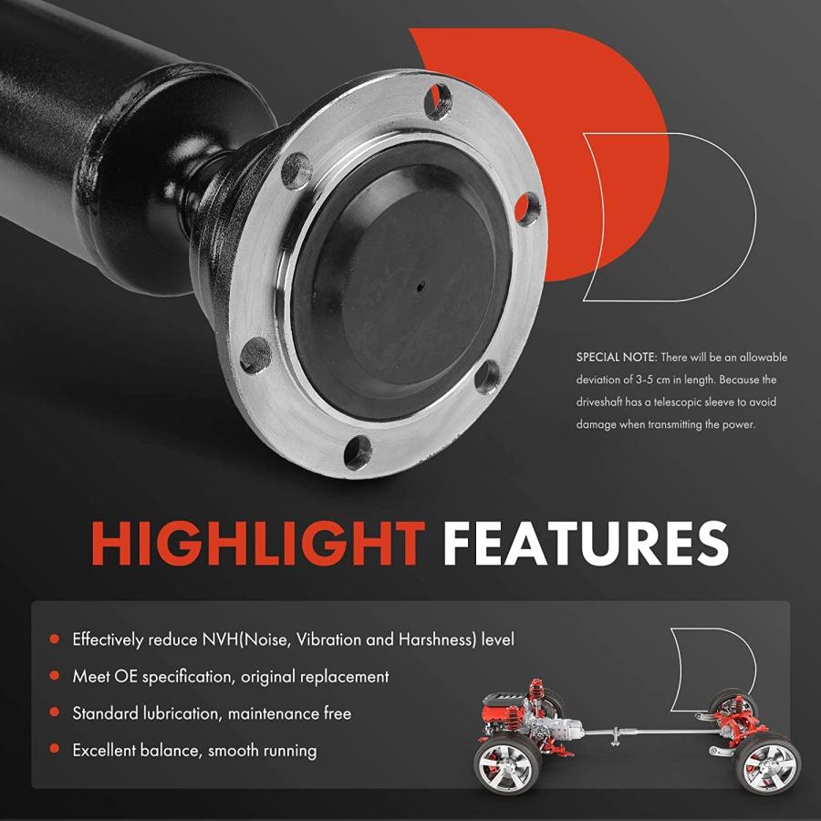 【並行輸入品】A-Premium Front Complete Drive Shaft Prop Shaft Driveshaft Aの画像