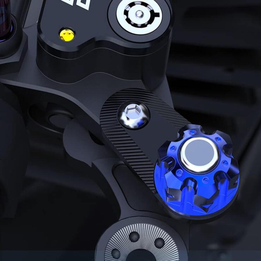 【並行輸入品】Mersuii バイク パーキング ブレーキ スイッチ アルミ合金 変換 ブルホーン 半自動制御 ロック オートバイ ブレーキ クラッチの画像