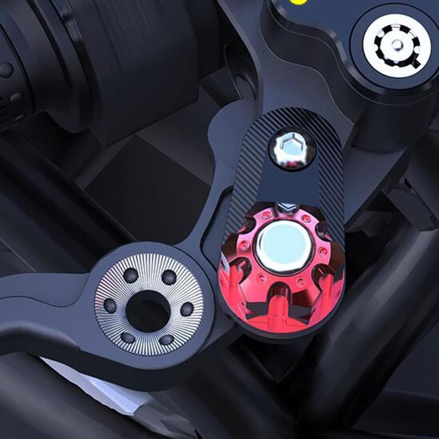 【並行輸入品】Mersuii バイク パーキング ブレーキ スイッチ アルミ合金 変換 ブルホーン 半自動制御 ロック オートバイ ブレーキ クラッチの画像