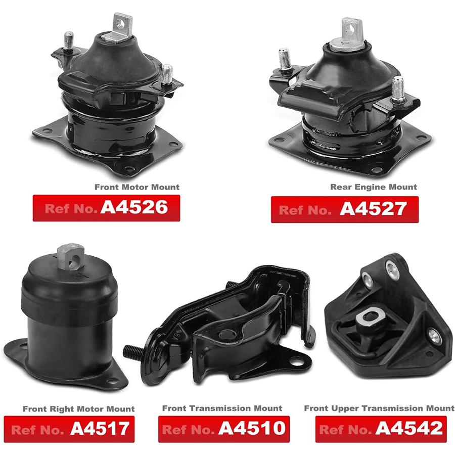 【並行輸入品】A-Premium Engine Motor and Transmission Mount Kit Compatible