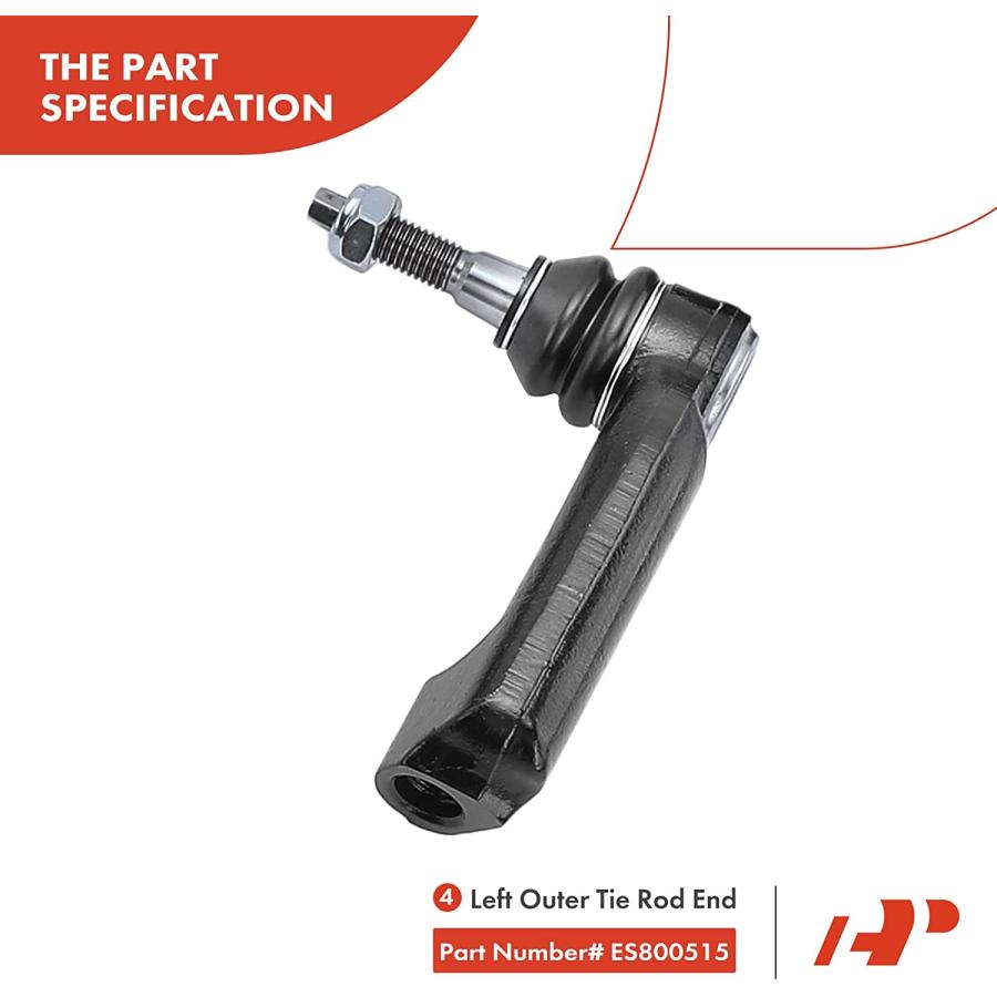 【並行輸入品】A-Premium 8Pcs Front Suspension Kit Upper Control Arm Ball Joint S