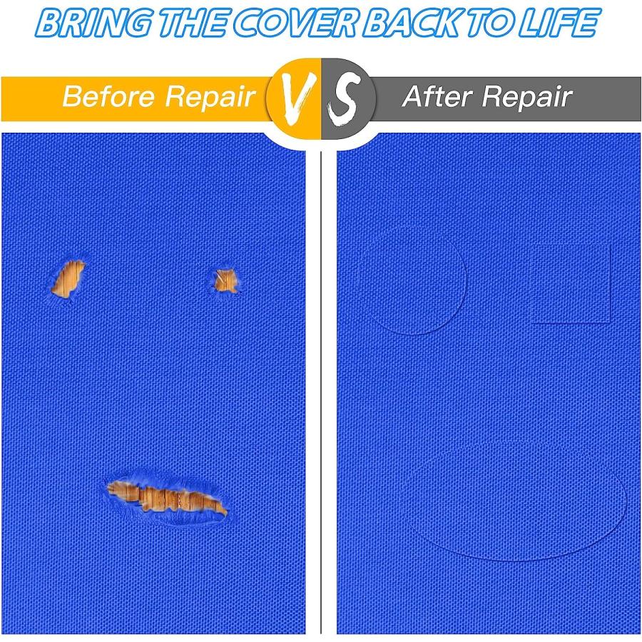 Fuprosico Boat Cover Repair kit 30inch x 20inch Boat Cover Pool Cover RV Cover Canvas Patch