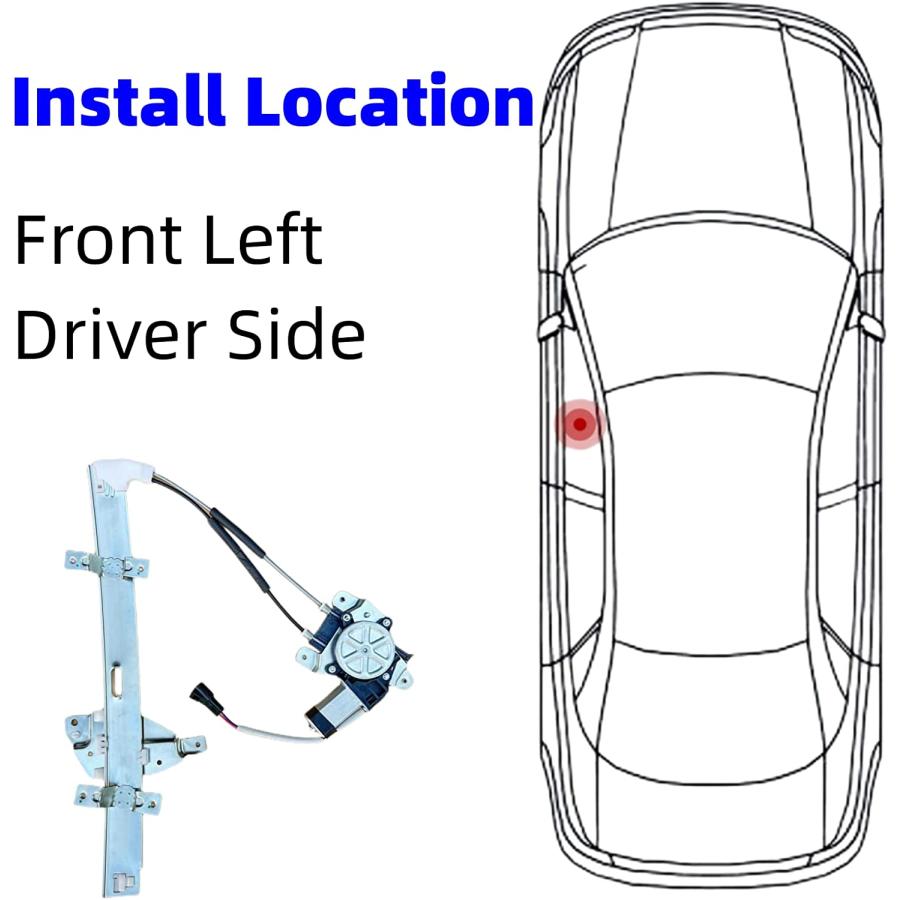 【並行輸入品】MOJTBE 741-637 Power Window Motor Regulator Assembly Compatiの画像
