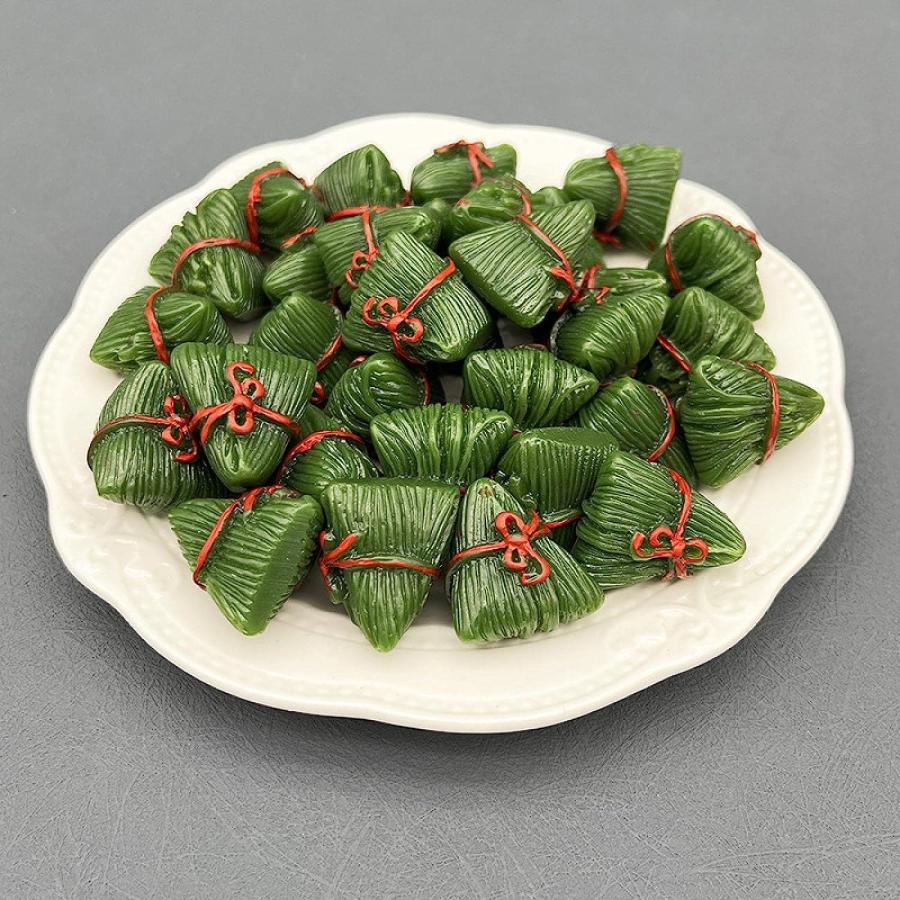 【並行輸入品】TUSCR Mini Imitation zongzi Ornament Pendant Key Chain Resin Jewelry_2