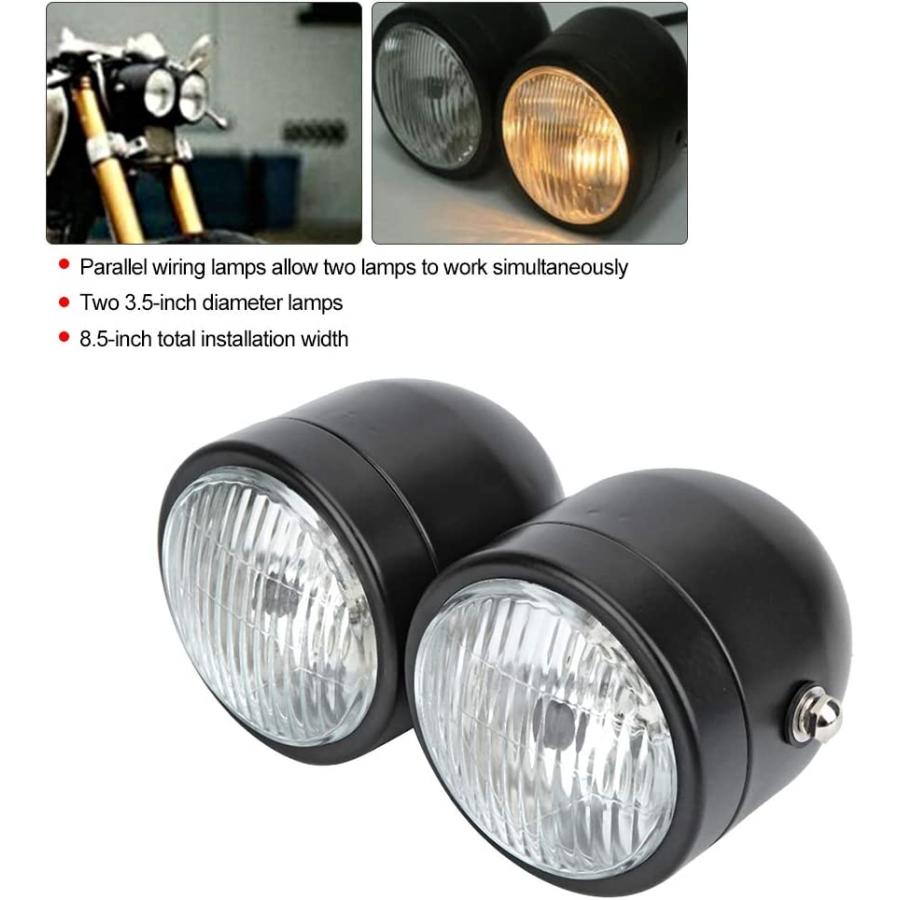 【並行輸入品】Astibym Motorcycle Headlight Energy Saving Simple Installation Twin_3