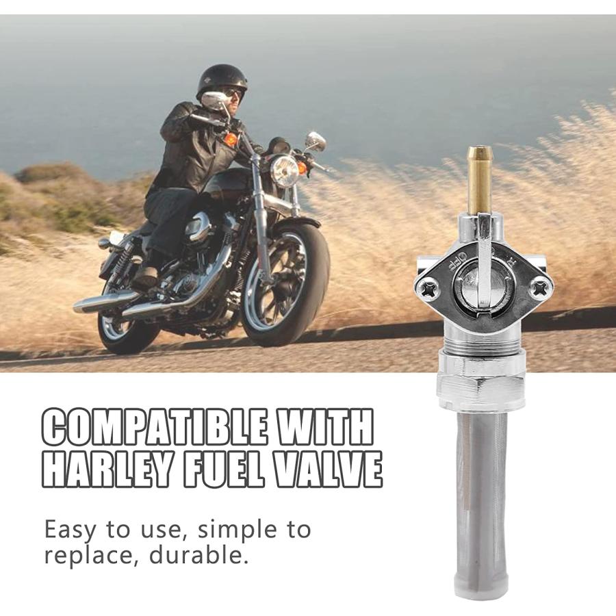 Left Spigot 22mm Gas Tank Petcock Fuel Shutoff Valve Switch For Harley Dyna Hot - View #6