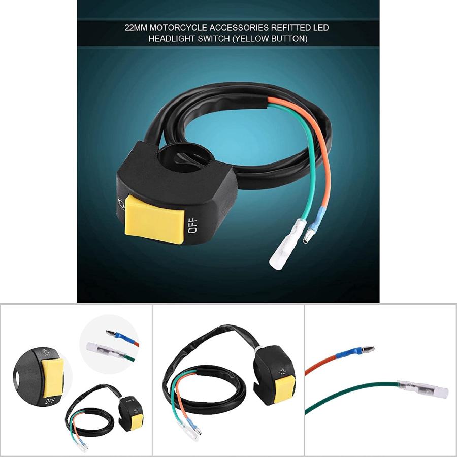 【並行輸入品】TOPINCN Waterproof 7/8inch On/Off Switch  Headlight Switch  for Motoの画像