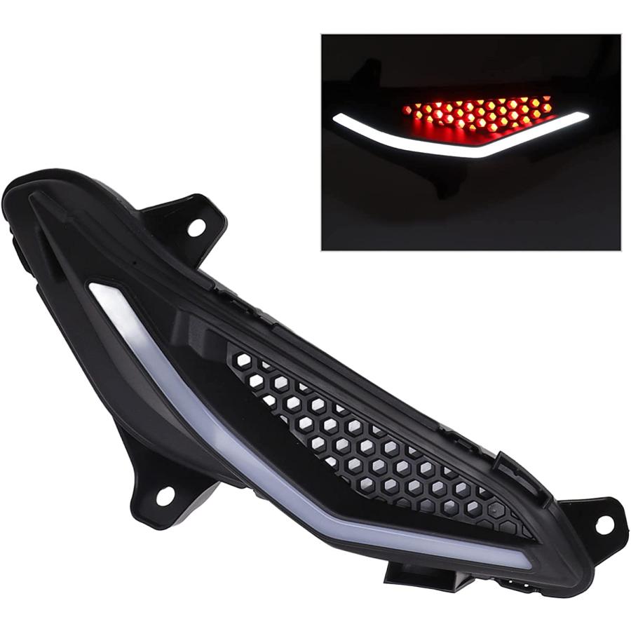 【並行輸入品】Qinlorgo Motorcycle Side Turn Signal Light  2 Pcs Motorcycle LED Indの画像