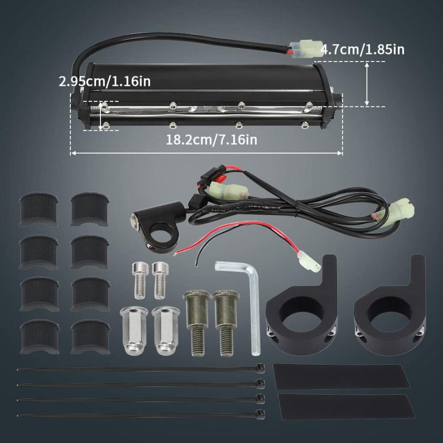 【並行輸入品】motoparty Motocross LED Headlight Light Bar Kit for KLX110 YZ450F TT