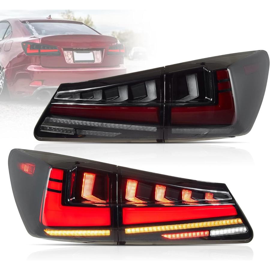 レクサスis250 LEDテールライト スモーク 並行輸入品】VLAND LEDスモークテールライト [レクサス IS250