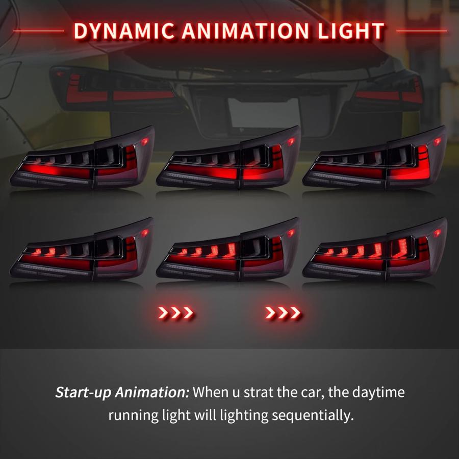 並行輸入品】VLAND LEDスモークテールライト [レクサス IS250