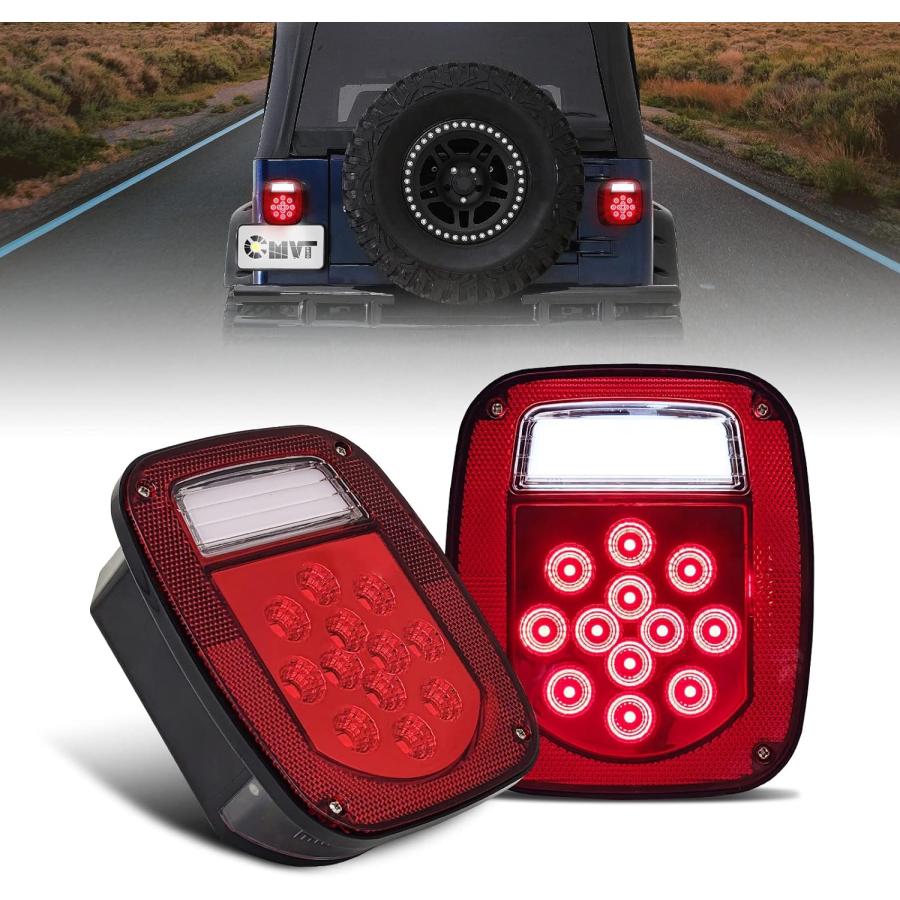並行輸入品】CMVT Auto ユニバーサル LED バー テールライト ジープ
