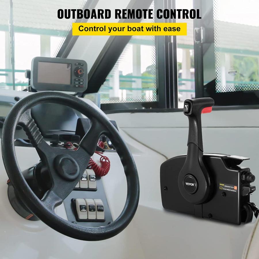 人気人気VEVOR Boat Throttle Control 881170A15 For Mercury Side Mounted Outboard Remote Control Single Lever Binnacle With Key Switch And Lanyard 並行輸入品 カヌー、ボート備品 電動エアーポンプ DC100V 1.8A シガーライタープラグタイプ