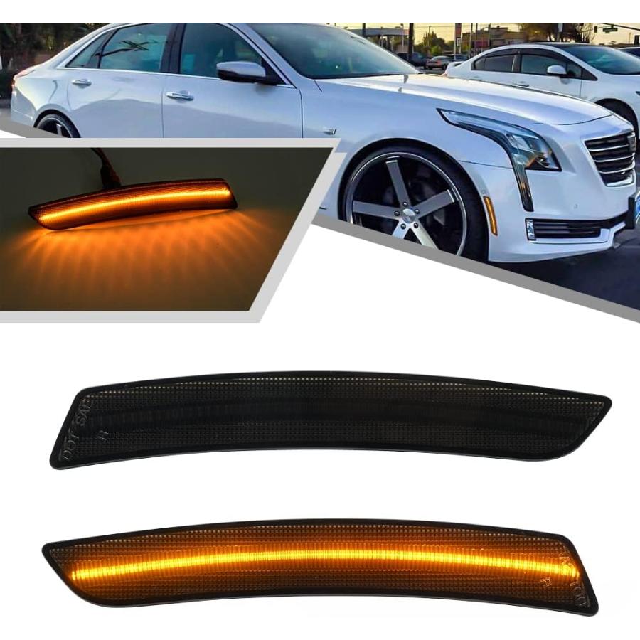 並行輸入品】2個 アンバー CT6-V LED サイドマーカーライト