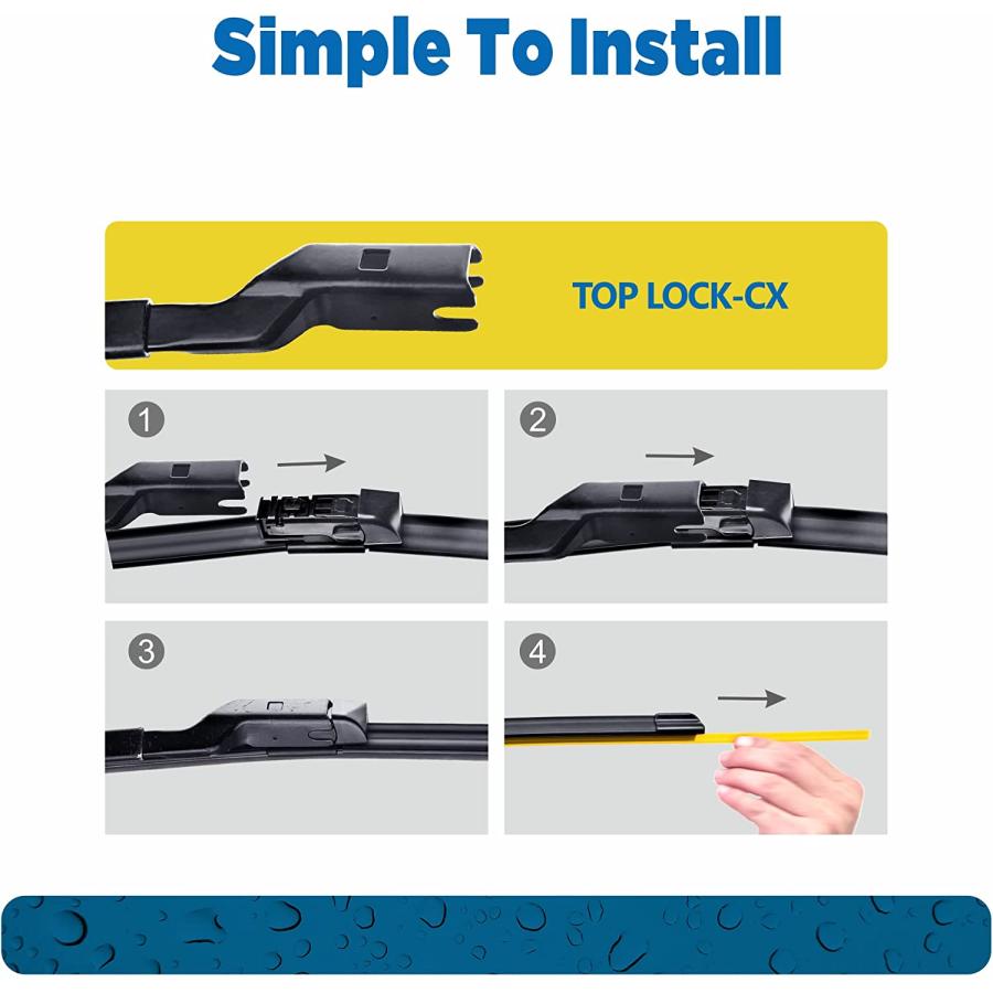 26inch+18inch Windshield Wipers Blades Replacement for Subaru Legacy