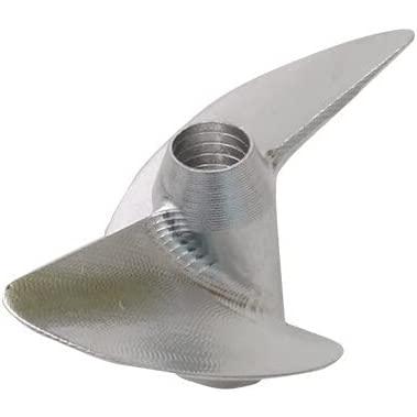 42mm 4-Blade Brass Propeller Pair For RC Boats - M4 Shaft, CW & CCW, Sharp-Tip