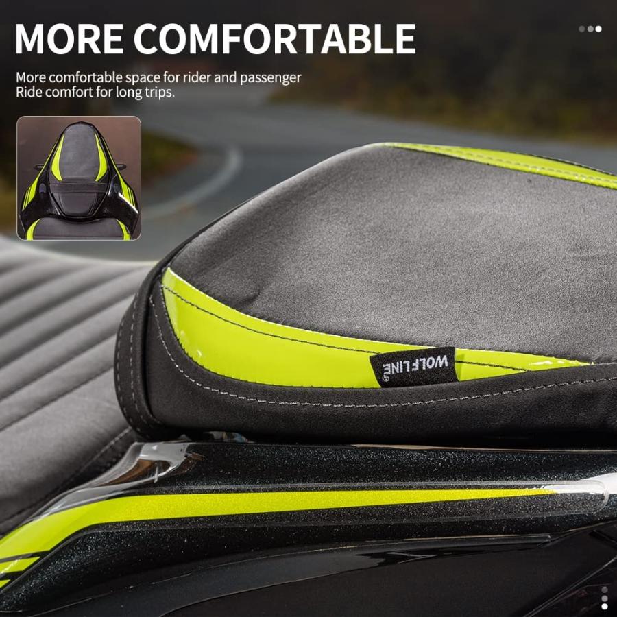 【並行輸入品】Lorababer Motorcycle Driver Passenger Seat Pad Cover Air Pressure Re_2