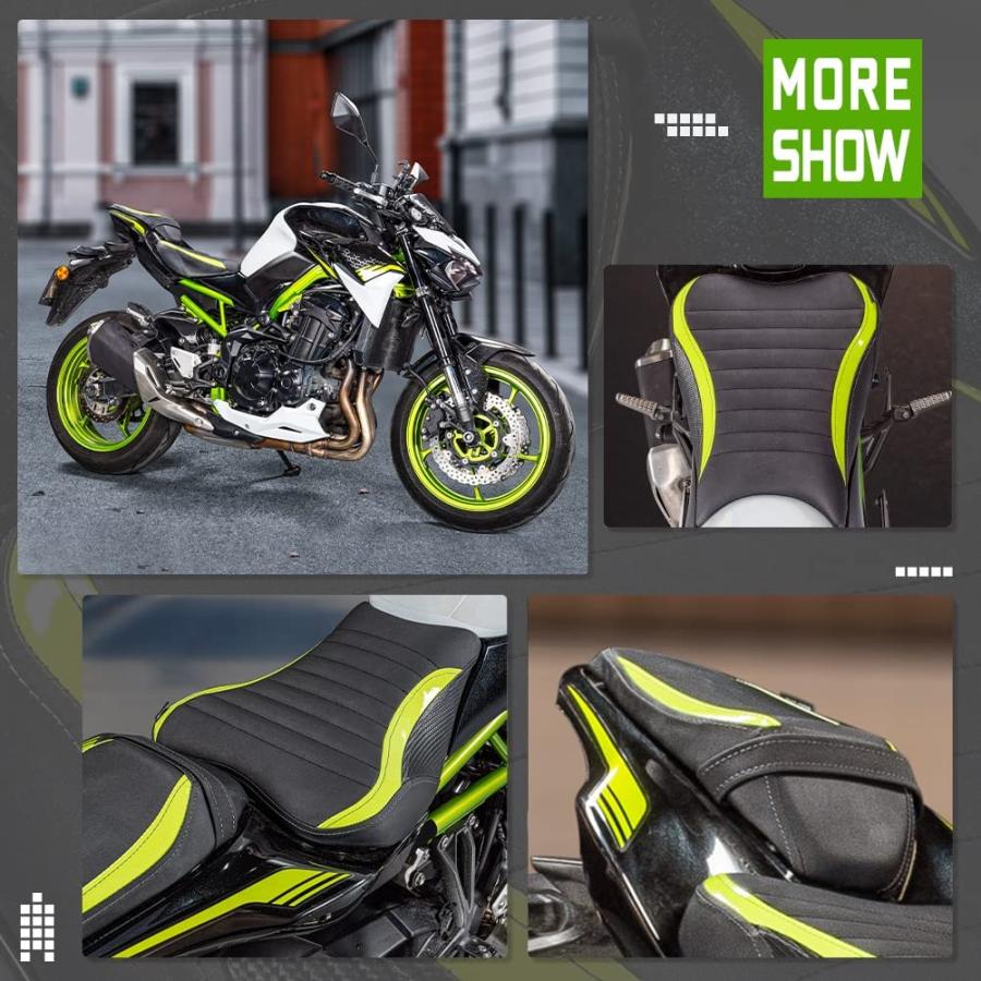 【並行輸入品】Lorababer Motorcycle Driver Passenger Seat Pad Cover Air Pressure Re_5