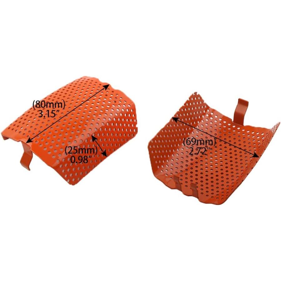 【並行輸入品】Lirun Motorcycle Orange Front Caliper Screen Inserts 42054-05 For H-