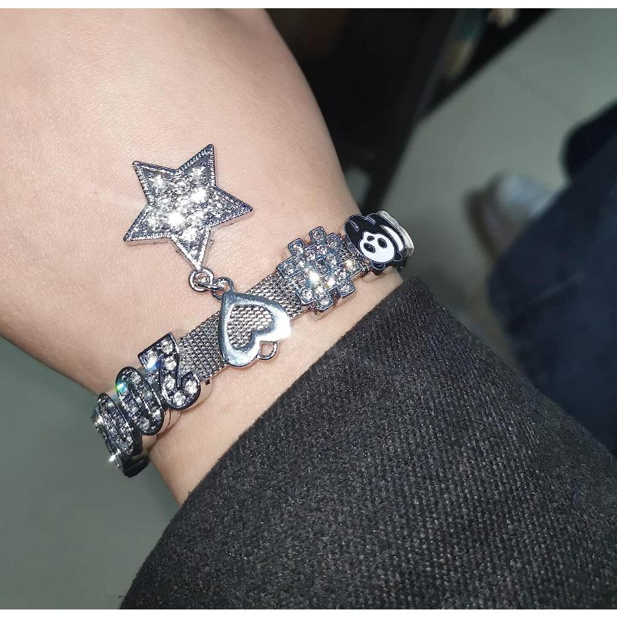 ブレスレット　y2k NO WAY ブレスレット /バタフライスターダストチェーン