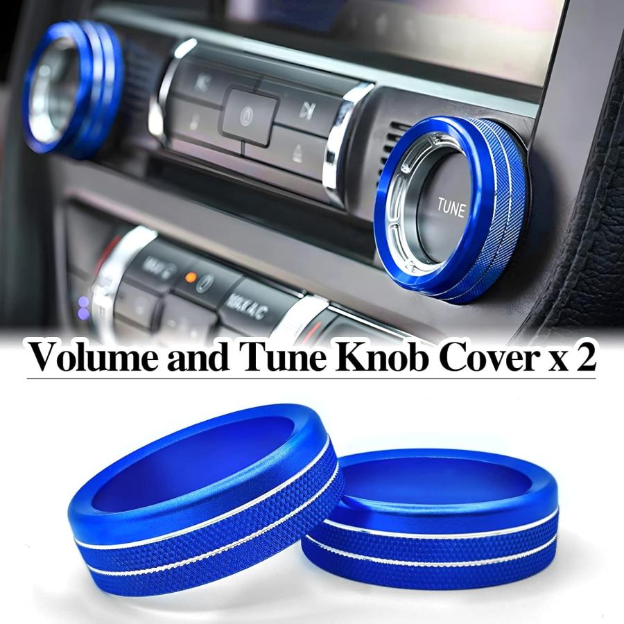 【並行輸入品】Auprite Headlight Volume Tune Control Knob Cover for Ford Mustang 20_2