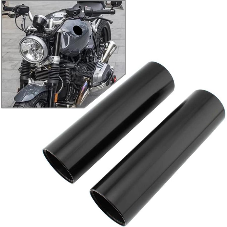 Yuejing Motorcycle Aluminum Front Fork  Boots Gator Guard Protector Front Shock Covers For BMW RnineT Urban G/S Black　並行輸入品｜dep-dreamfactory｜03