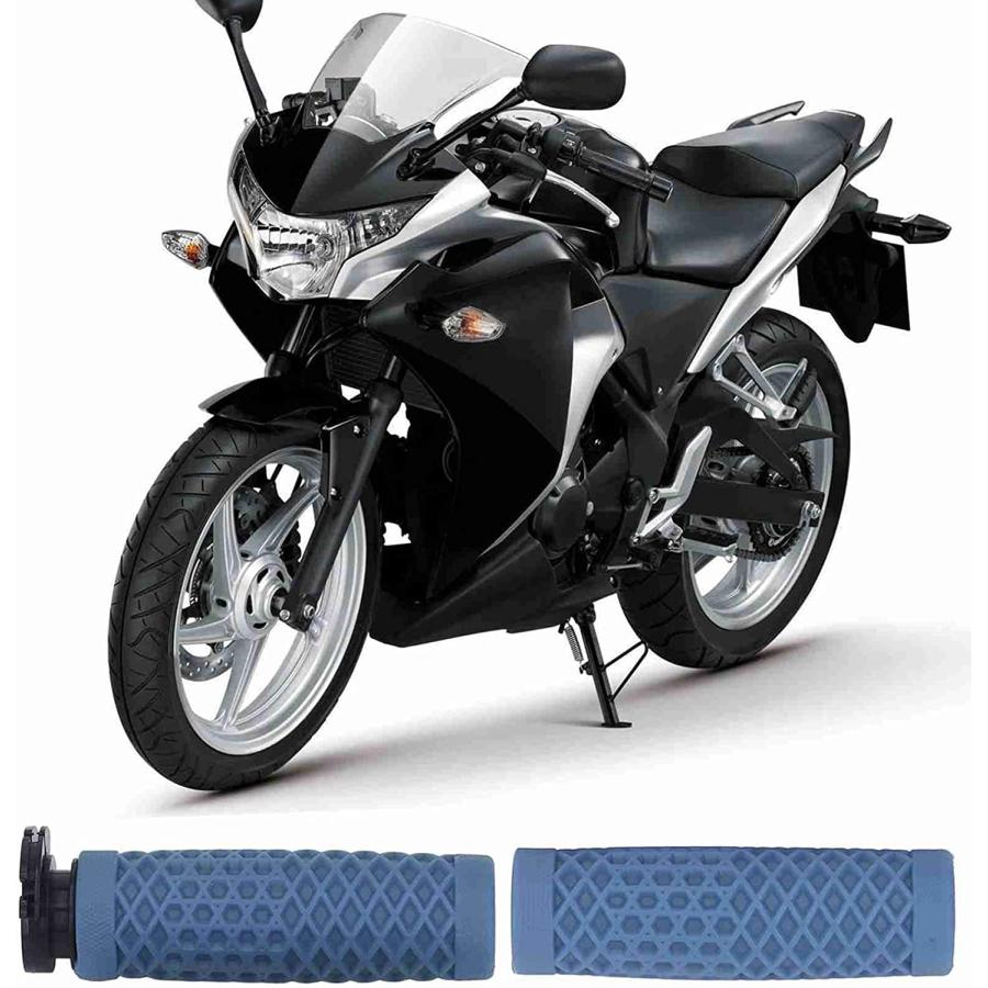 【並行輸入品】Uxsiya Motorcycle Handlebar Grips Easy Control 22mm Throttle Handle_3