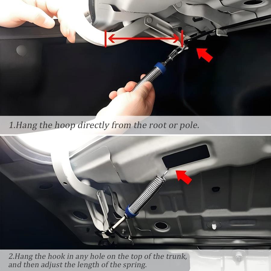 マウンテンさま専用 並行輸入品】Car Trunk Lid Metal Spring 2pcs Adjustable Auto Car