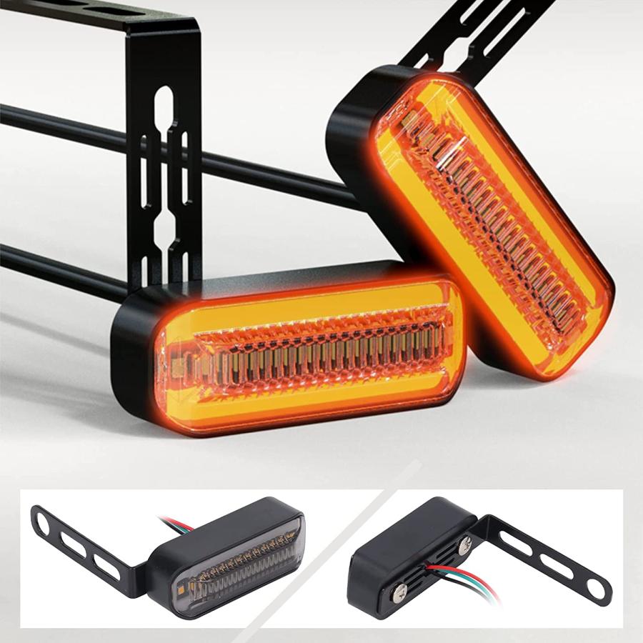 【並行輸入品】EVGATSAUTO Motorcycle Indicator Light  Motorcycle Running Light  LEDの画像