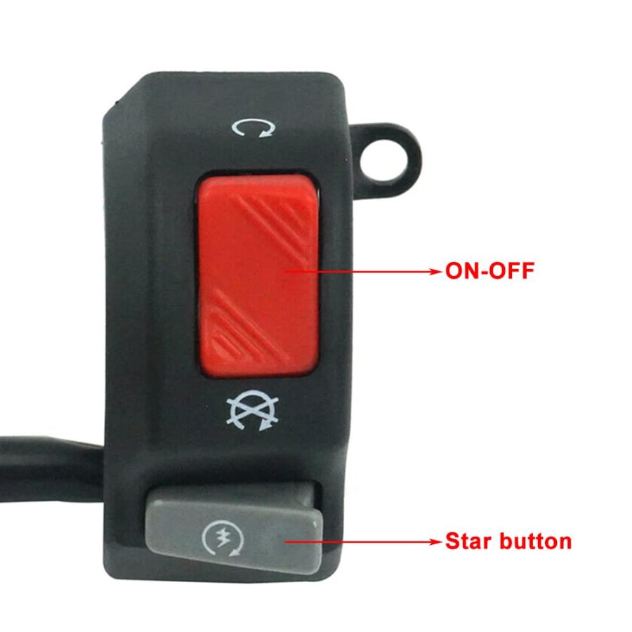 【並行輸入品】Lirun 7/8inch 22mm Handlebar Start Kill Light ON/Off Switch Motorcycの画像