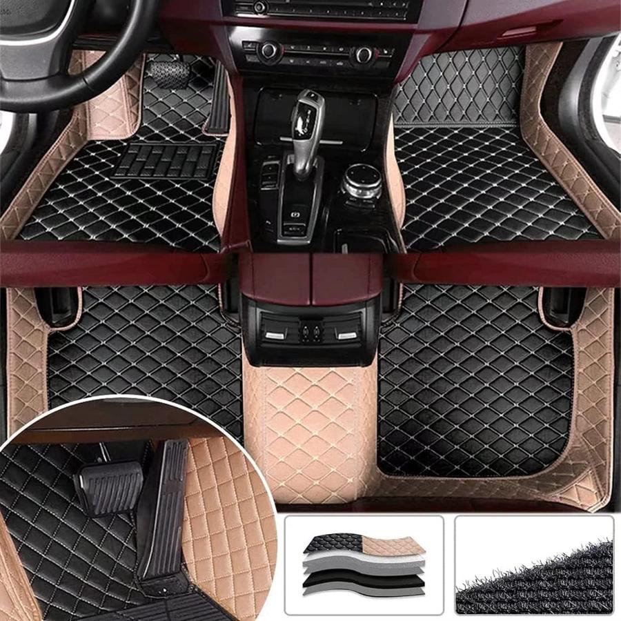 ご購入商品 JTXWANG Custom Making Car Floor Mats Compatible with Audi BMW Mercedes-Benz Toyota Lexus Honda Infiniti Nissan Hyundai Kia All Models 2005-2023 (Bl