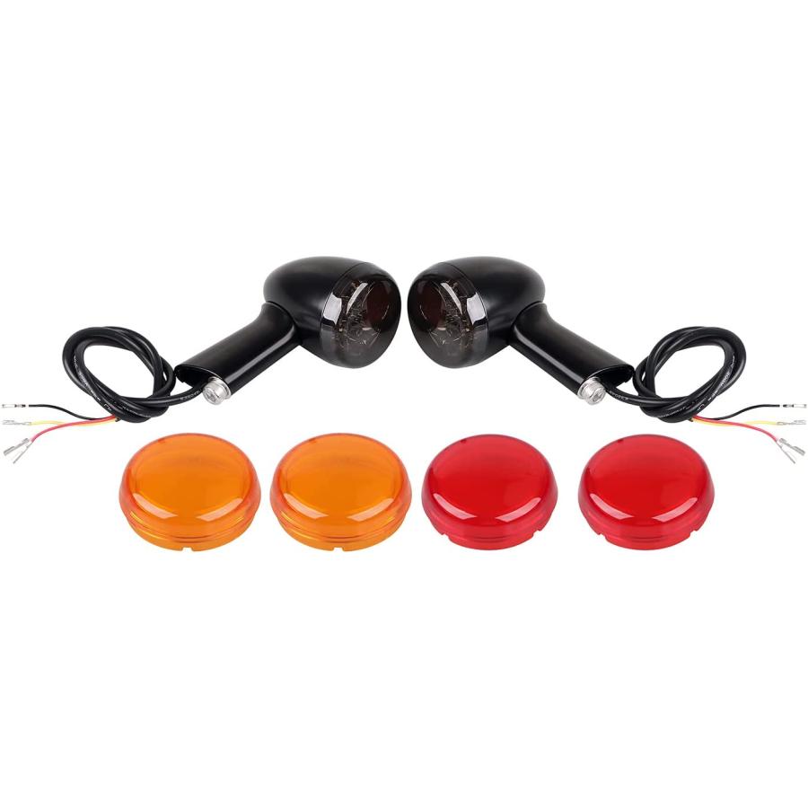 【並行輸入品】SHMTOOL LED Rear Turn Signals Lights Indicator Compatible With Harleの画像