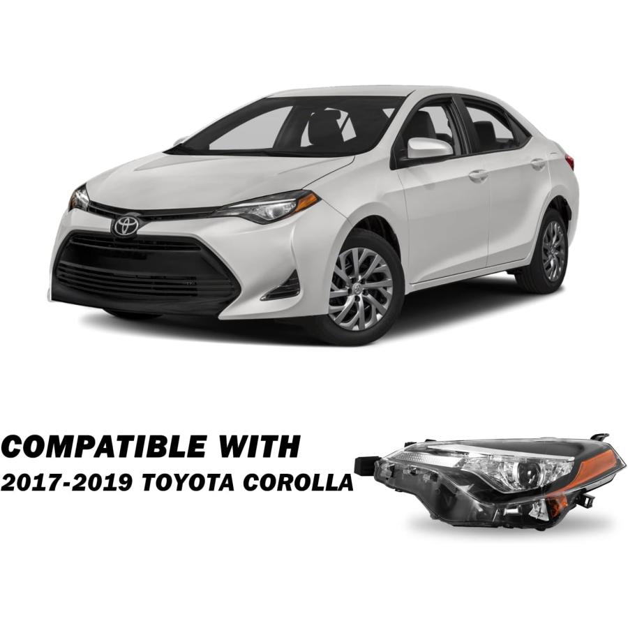 【並行輸入品】SOCKIR Projector LED Headlight Assembly Fit for 2017-2019 Toyota Cor