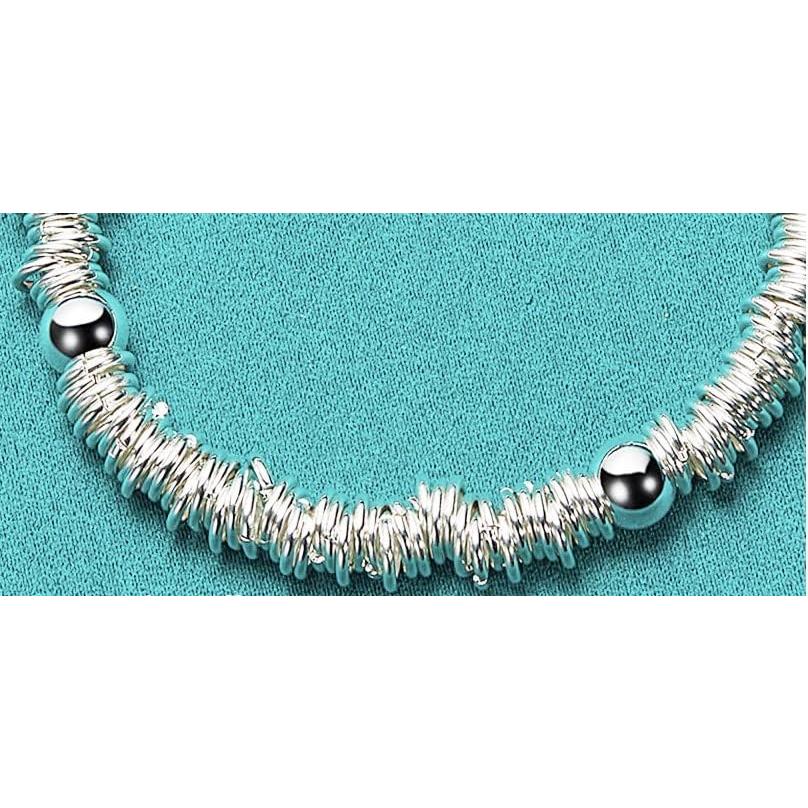 【並行輸入品】Sterling Silver Ingeniously Designed Bracelet with Four Solid Beads_2